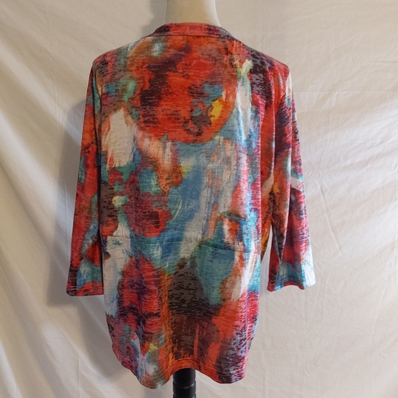 Women's Onique Casual Elements Of Style Clothing Multi Colored Jacket Size XL - Picture 4 of 6
